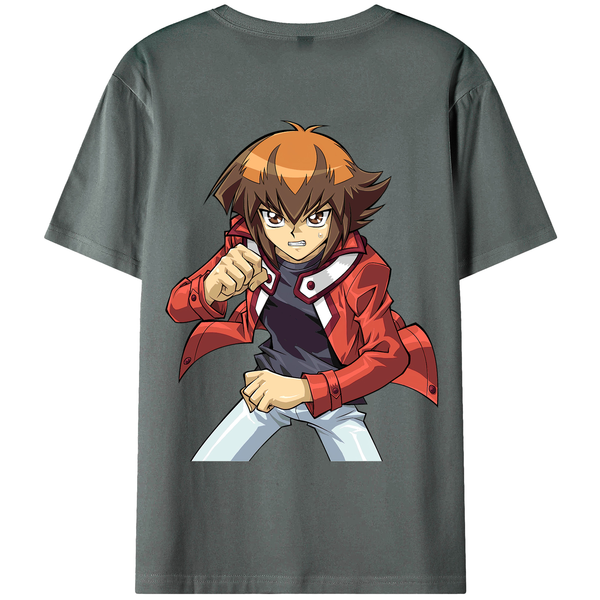 （画像用） 遊☆戯☆王 Yu-Gi-Oh! 綿100％ メンズ半袖Tシャツ（バックプリント） 通気性